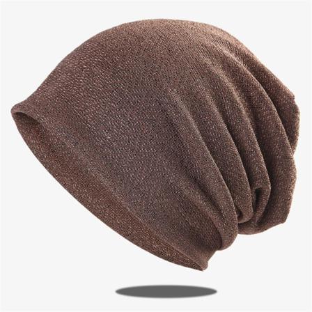 Kvinnor Höst Och Vinter Enfärgade Högar Hattar Andas Hatt