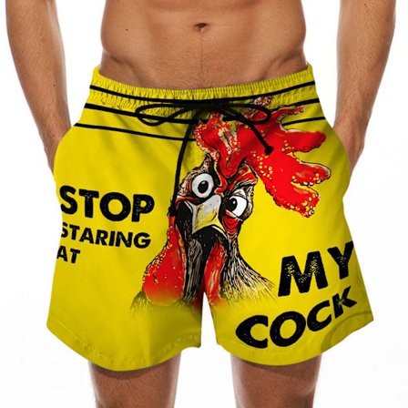Sluta titta på min kuk herr badbyxor, roliga snabbtorkande strandshorts