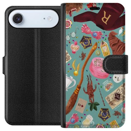 Kompatibelt Plånboksfodral till Apple Apple iPhone 17 Air Magisk illustration med trollstav, hatt och fantasiföremål i lekfull sagostil