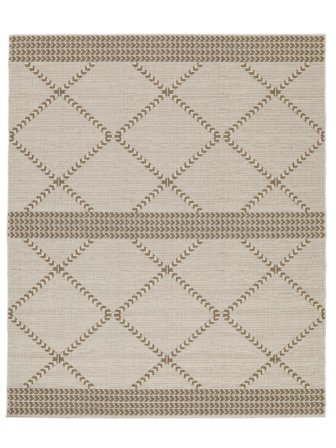 Vaskbart Indendørs-/Udendørstæppe Kairo Beige/Brun Stort