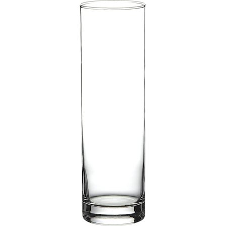 Flora Rak Vas 26 Cm, Glas, Transparent, 26cm