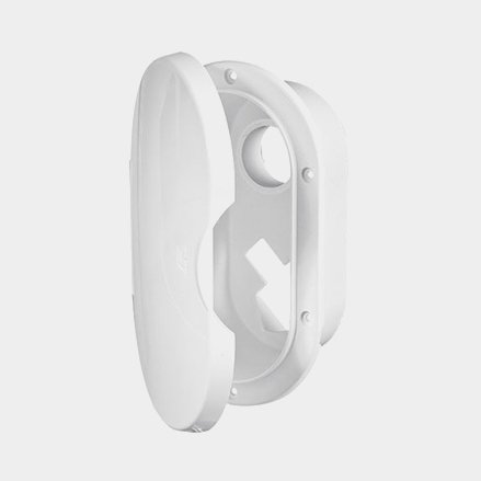 Douchehouder voor douche en mengkraan, kunststof, wit