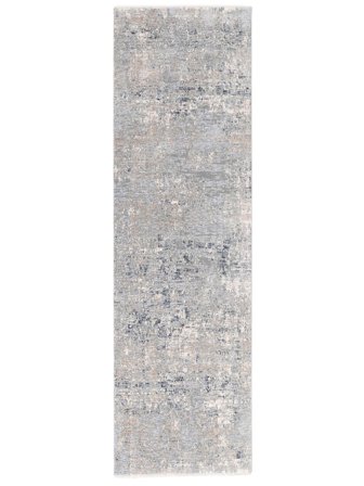 Vintage Abstract Small Minami Rug - Beige/Blue 80X350