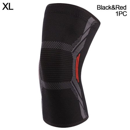 Sports Knebeskyttere Kompresjon Knebeskytter SVART&RØD XLKNEBESKYTTER