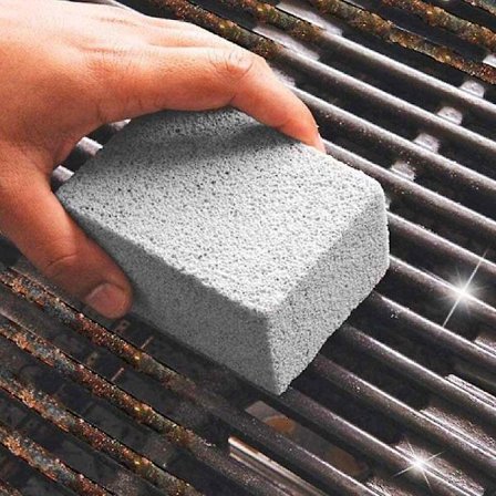 Pumice Stein for Grill - Rengjør Grillrister Grå