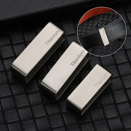 Titanium Bälte Keeper D Form Ring Spänne