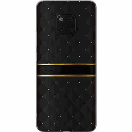 Huawei Mate 20 Pro Genomskinligt Skal Golden Stripes
