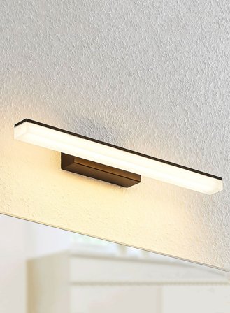 Thea vegglampe L46 - sort/opal