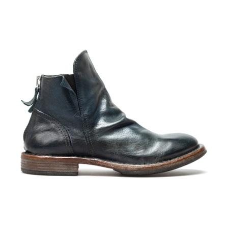 Moma, Ankle Boots 1Cw 202 Cusna Ottanio Leather Octane Groen, Dames, Maat:36 EU