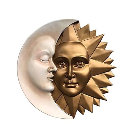 Porch Wall Decor Måne Og Sol Hængende Plakat Himmelkunst I