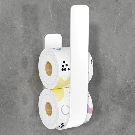 3 rullan WC-paperiteline – Itsekiinnittyvä metallipidike matkailuautoon ja kylpyhuoneeseen | Käytännöllinen seinäsäilytys