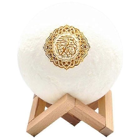 Muslimsk Natlampe 3D Touch Måne med APP Fjernbetjening LED Natlampe Månelys til Soveværelse December