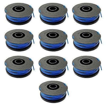 RSJA-01 10-pakning Kompatibel med Spear & Jackson GT600 / GT450 Gressklipper 10m Nylonrep Erstatningsspole