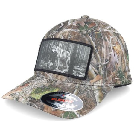 Hunter - Camo flexfit Keps - Big Wolf Wide Timber Kanati Camo Pattern Flexfit @ Hatstore