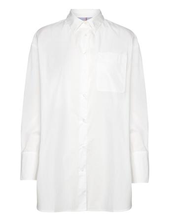 Ess Poplin Loose Fit Shirt Tommy Hilfiger White