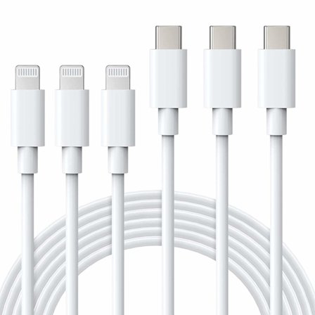 USB C till Lightning-kabel 3-pack 1M iPhone Snabbladdningskabel PD Snabbladdning Lightning till USB C-kabel Kompatibel med 14/14Pro Max/14Pro