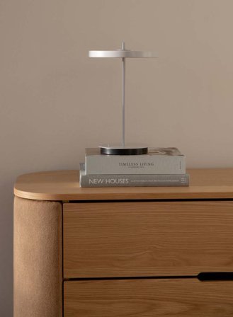 Asteria Move Monochrome oppladbar bordlampe - mist