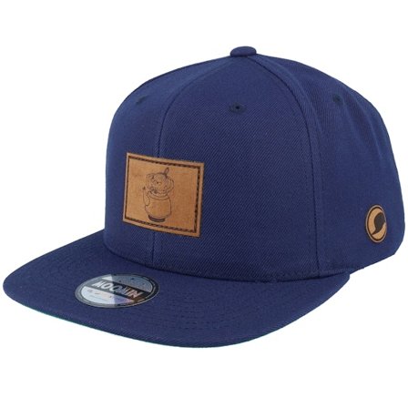Moomin - Blå snapback Keps - "Little My Engraved Patch Navy Snapback " @ Hatstore