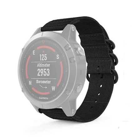 För Garmin Fenix ​​5s 20mm tre-ring nylon watch