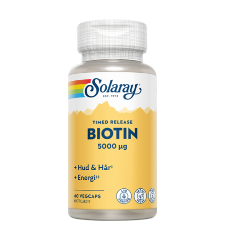 Solaray Biotin 60 kapsler