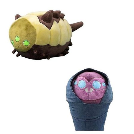 1/2 kpl 2 Peli Pehmolelut Peli Anime Hive Worm Lelut Kawaii Worm Täytetyt Eläimet Plushies Lapsille Pojille Faneille
