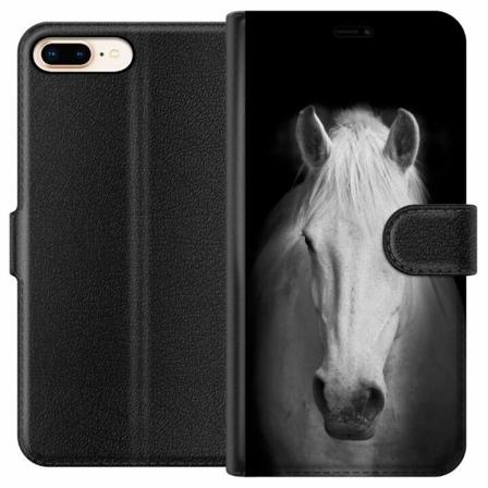 Apple Iphone 8 Plus Plånboksfodral Vit Häst