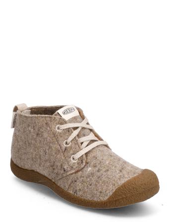 Ke Mosey Chukka W-Taupe Felt-Birch Låga Sneakers Beige KEEN