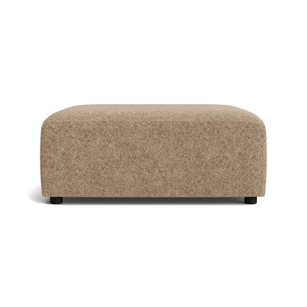 Como puf - Anthology Mørk Beige - 102x92x42cm - Håndlavet siddeplads/fodstøtte - Perfekt til Como sofaen & ekstra komfort til gæster - Puf
