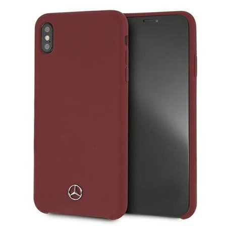 Mercedes Silikoni Line Case for iPhone Xs Max - punainen