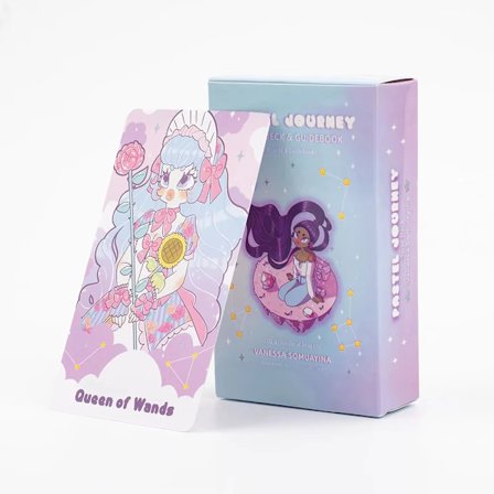 2025 Uusi Pastel Journey Tarot -pakka 78 korttia Tarot-kortit Keräily Oracle-korttisetti 10,4*6,1 cm