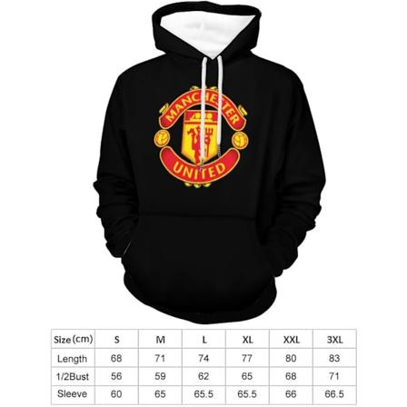 Manchester United hettegenser løs skjorte unisex 2XL