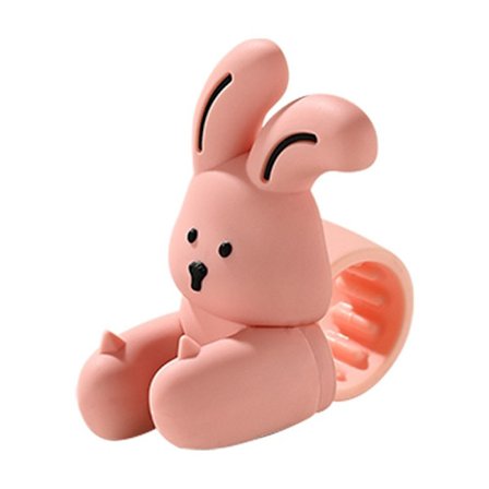 Tegneserie silikone dørhåndtag, anti-kollisions dørtrækkere, dørstoppere, pink