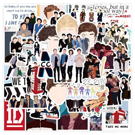 50 st One Direction Niall Liam Harry Louis Tomlinson Scrapbook Graffiti Stickers