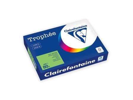 Clairefontaine Trophée A4 80 g färgat papper vårgrön 500/fp - Lyreco - Kontorspapper > Specialpapper > Färgat - A4
