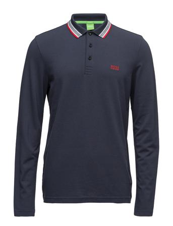 Plisy Polos Long-sleeved Blå BOSS