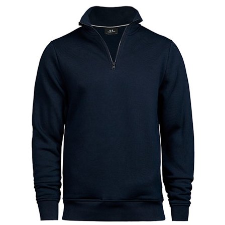 Tee Jays Herr Halv Zip Sweatshirt XXL Marinblå