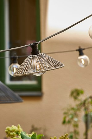 Jotex - Lampeskjerm Vide 38 cm Beige - Kjøp Utebelysning hos Jotex