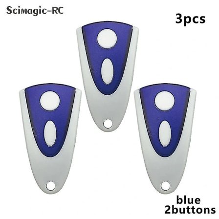 3 stk. Novoferm Novotron 502 Max43-2 504 Max43-4 512 Mix 43-2 Garageport Fjernbetjening 43392mhz Rullende Kode Mnhs433 Mchs43 1 stk.