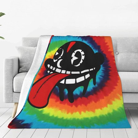 Lil Darkie Ultra-Blødt Mikro Fleece Tæppe Kast Hele Sæsonen Fuzzy Letvægts Kastetæpper Til Kontor Firma Hjem Sofa Seng