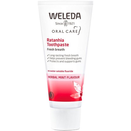 Weleda Rathania Toothpaste 75 ml, Medicin & Pleje, Mund & Tandpleje, Tandpasta