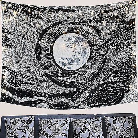 Tarot Veggteppe Måne Stjerne Middelalder Europa Spådom