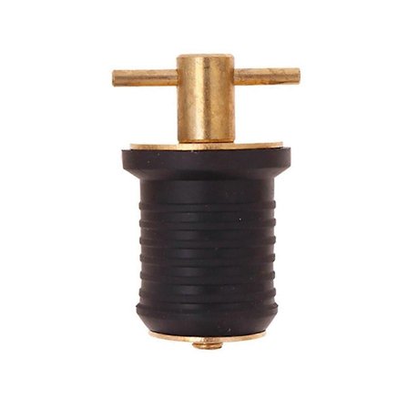 T-Håndtaks Båt Dreneringsplugg Vri -Sving Messing Stål Håndtak Båttilbehør Marine Gummipropper 25mm-WELLNGS