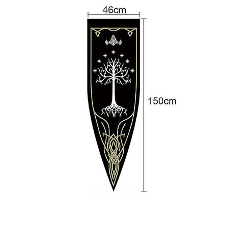 45x150cm Middelalderlige Kongerige Rohan Gondor Hest Træ Banner Flag Væg Hængende Hjem Sovesal Stue Vimpel Flag Burgees