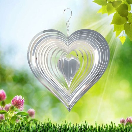 Indendørs udendørs 3D rustfrit stål have vindspil