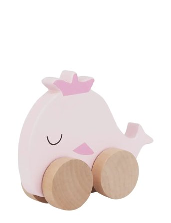 Barbo Toys | Wooden Whale On Wheel | ONE SIZE