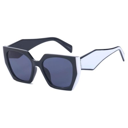 Cat Eye Solglasögon Fyrkantiga solglasögon FÄRGRIK BLÅ FÄRGIG