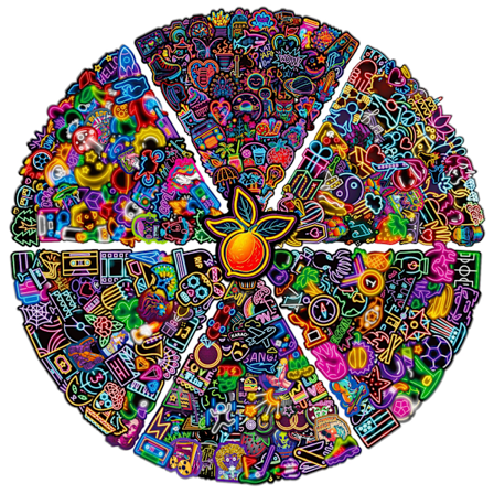 300 kpl Kylmiä Neon-Tarroja, Vedenkestäviä Vinyyli-Tarroja, Tarroja Rullalautailuun, Scrapbookingiin, Tietokoneeseen, Kannettavaan, Matkalaukkuun, 