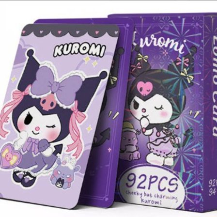 92 Kuromi Anime Dobbeltsidet Lomo Kort og Mini Klistermærker