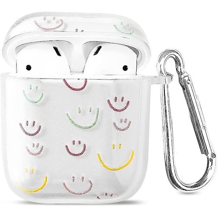 Airpod 2/1 Silikonfodral Cartoon Smiley Dammsäkert Design