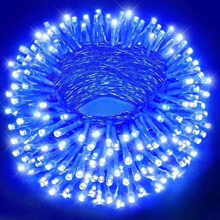 Julbelysning, 200 LED-lampor 20 meter, för trädgårds- och julgransdekoration Lila